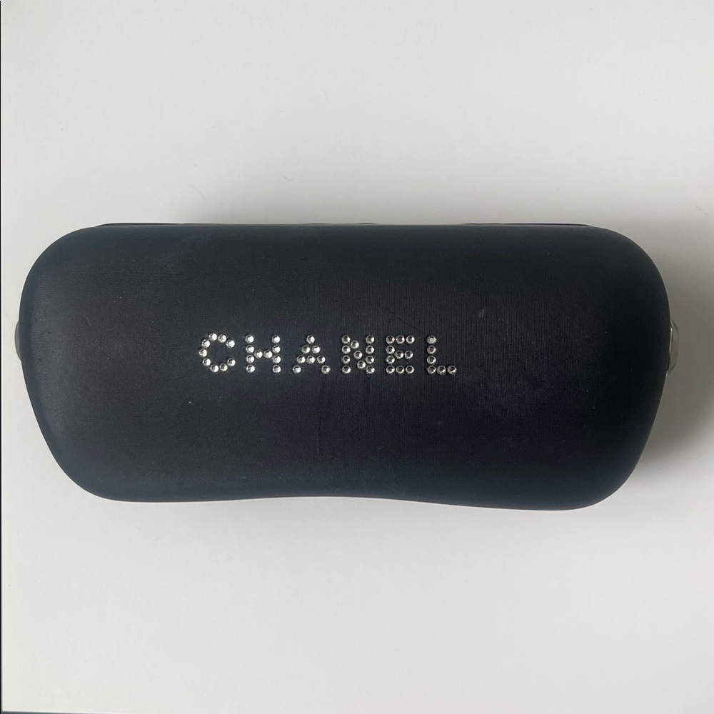 CHANEL Black Eyeglass Case with Swarovski Crystals Authentic - Picture 2 of 5